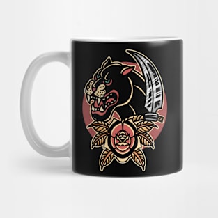 rose and panther tattoo Mug